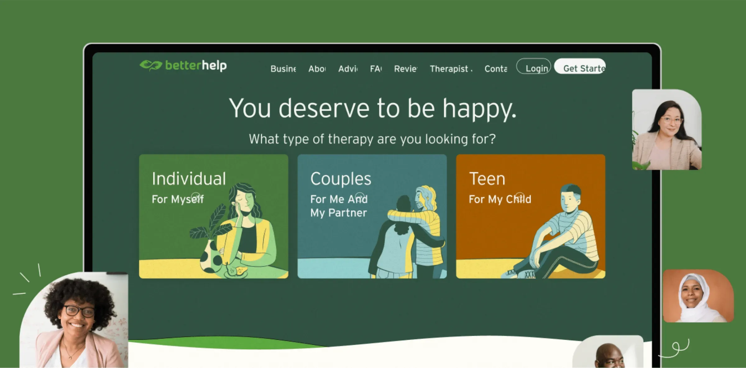 Betterhelp project by 500 Designs: Strategy, Branding, Website Design