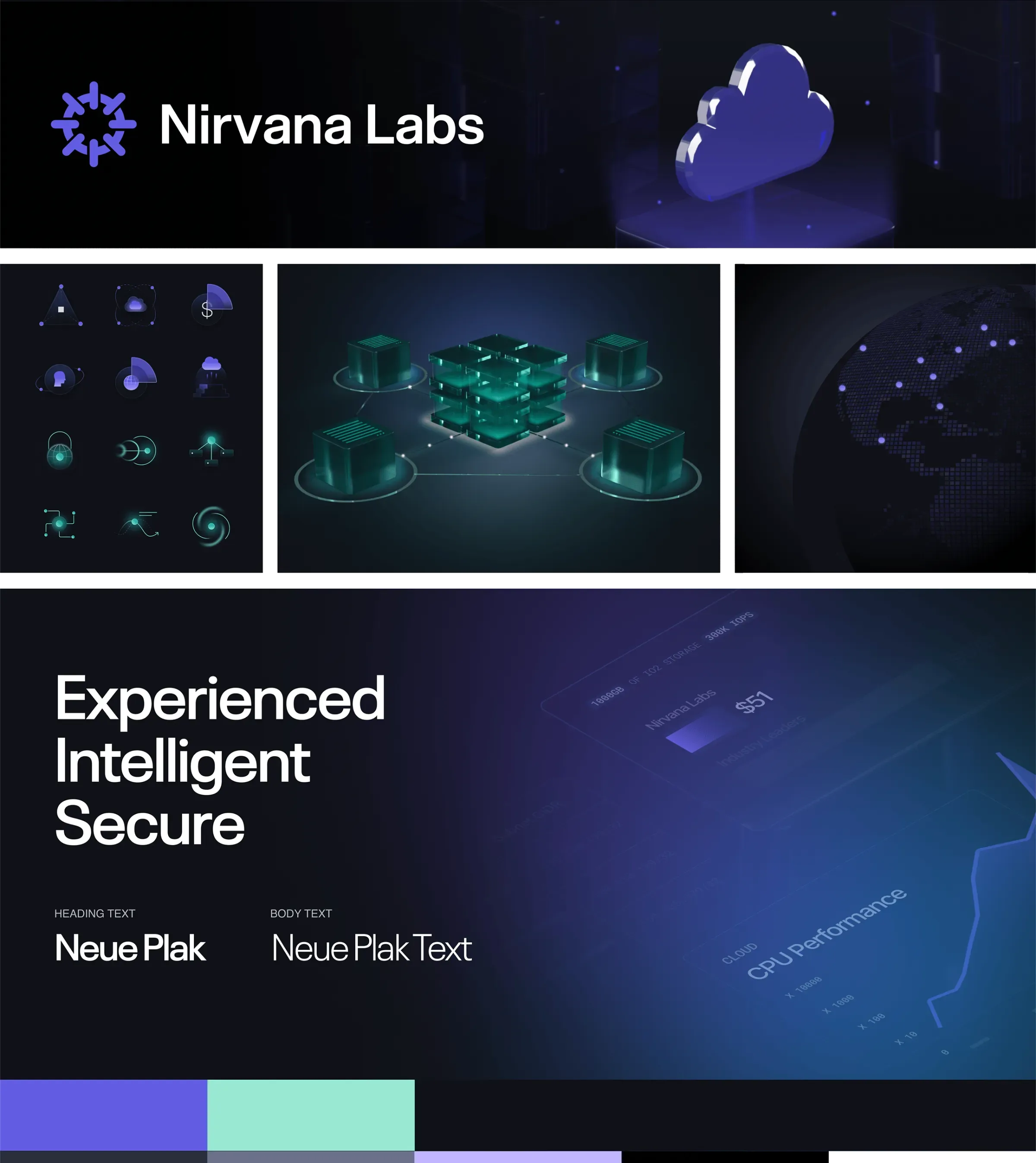 Nirvana Labs' visual image of the website