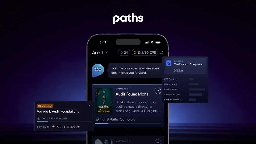 Paths: Making required learning fit the way CPAs work