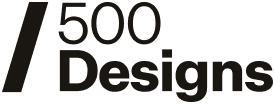 500 Designs Logo Black