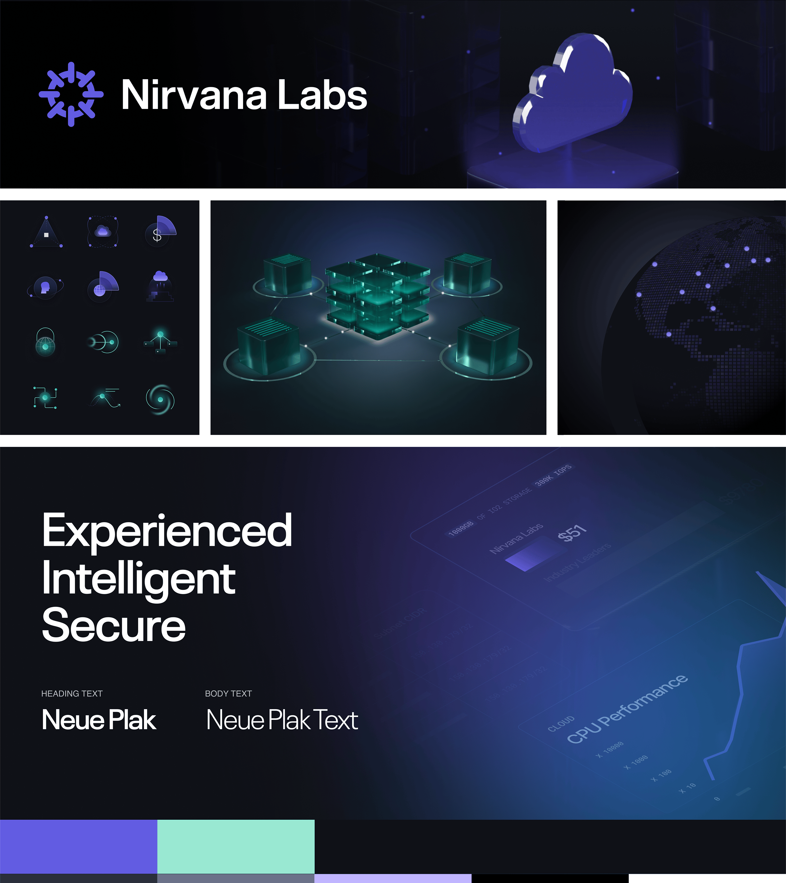 Nirvana Labs' visual image of the website